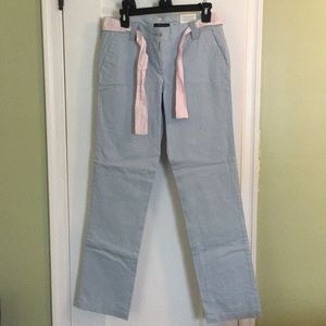 Tommy Hilfiger blue trouser with striped belt